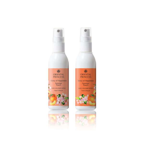 بخاخ كولونيا الشعر Story of Happiness Summer Peach Hair Cologne Spray