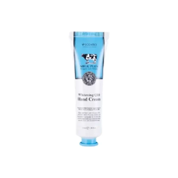 BEAUTY BUFFET HAND CREAM SCENTIO MILK PLUS WHITENING Q10 30 ml.